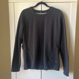 Lululemon grey sweatshirt with back cutouts